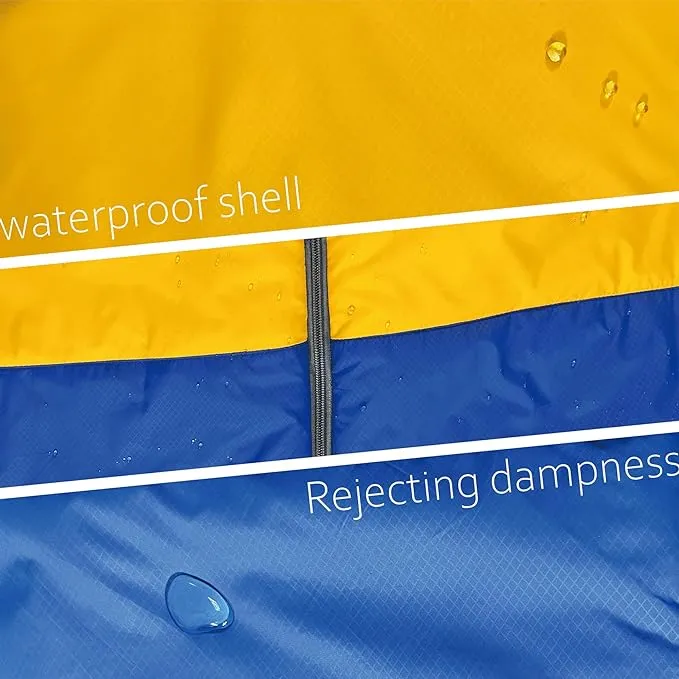 0 Degree Mummy Style Adult Sleeping Bag 100% Cotton Flannel,Big and Tall Cold Weather Winter Zero Degree Camping, Free Compression Sack.