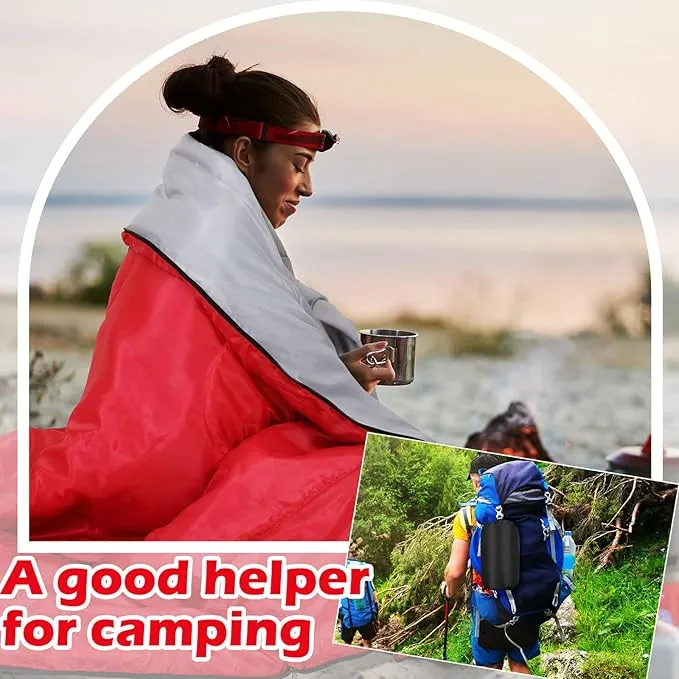 20 Pcs Camping Sleeping Bag Envelope Sleeping Bags Bulk 4 Season Cold Weather Sleeping Bag Waterproof Lightweight Compact Sleeping Bag for Backpacking Camping Hiking Travel Outdoor