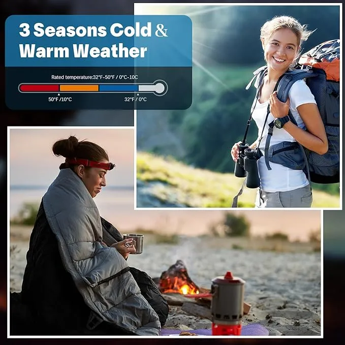 24 Pcs Sleeping Bags for Adults Bulk Lightweight Waterproof Backpacking Camping Sleeping Bag with Compression Sack, Portable Compact for Hunting Hiking Outdoor Camping Essential