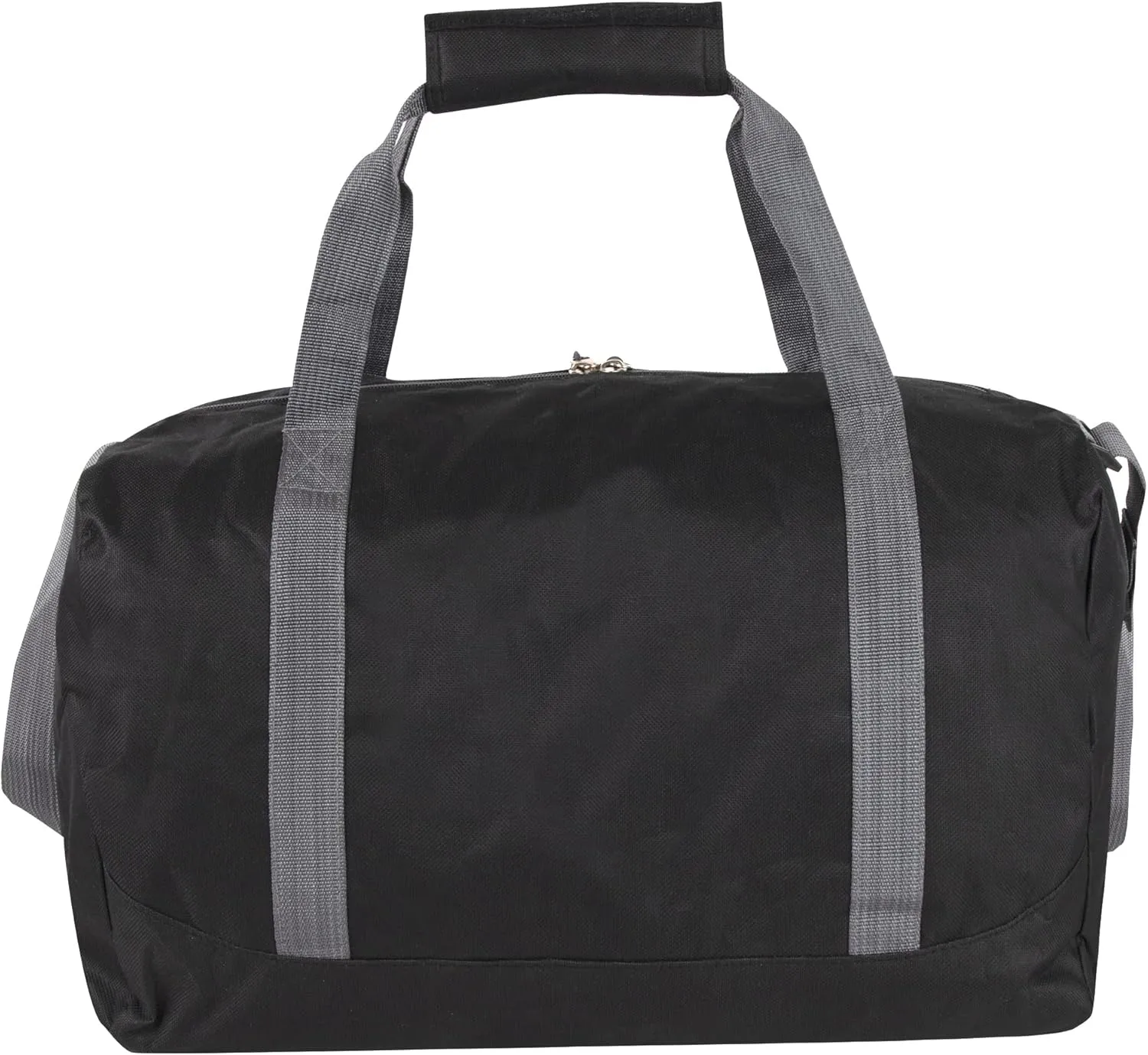 30 Liter, 17 Inch Canvas Duffle Bags for Men and Women  Travel Weekender Overnight Carry-On Shoulder Duffel Tote Bags (Black)