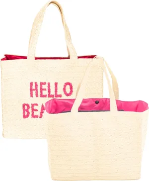 A Packable Beach Bag | The Straw Beach Tote Bag of 2025 | Beach Bags for Women Vacation | Large Beach Bag
