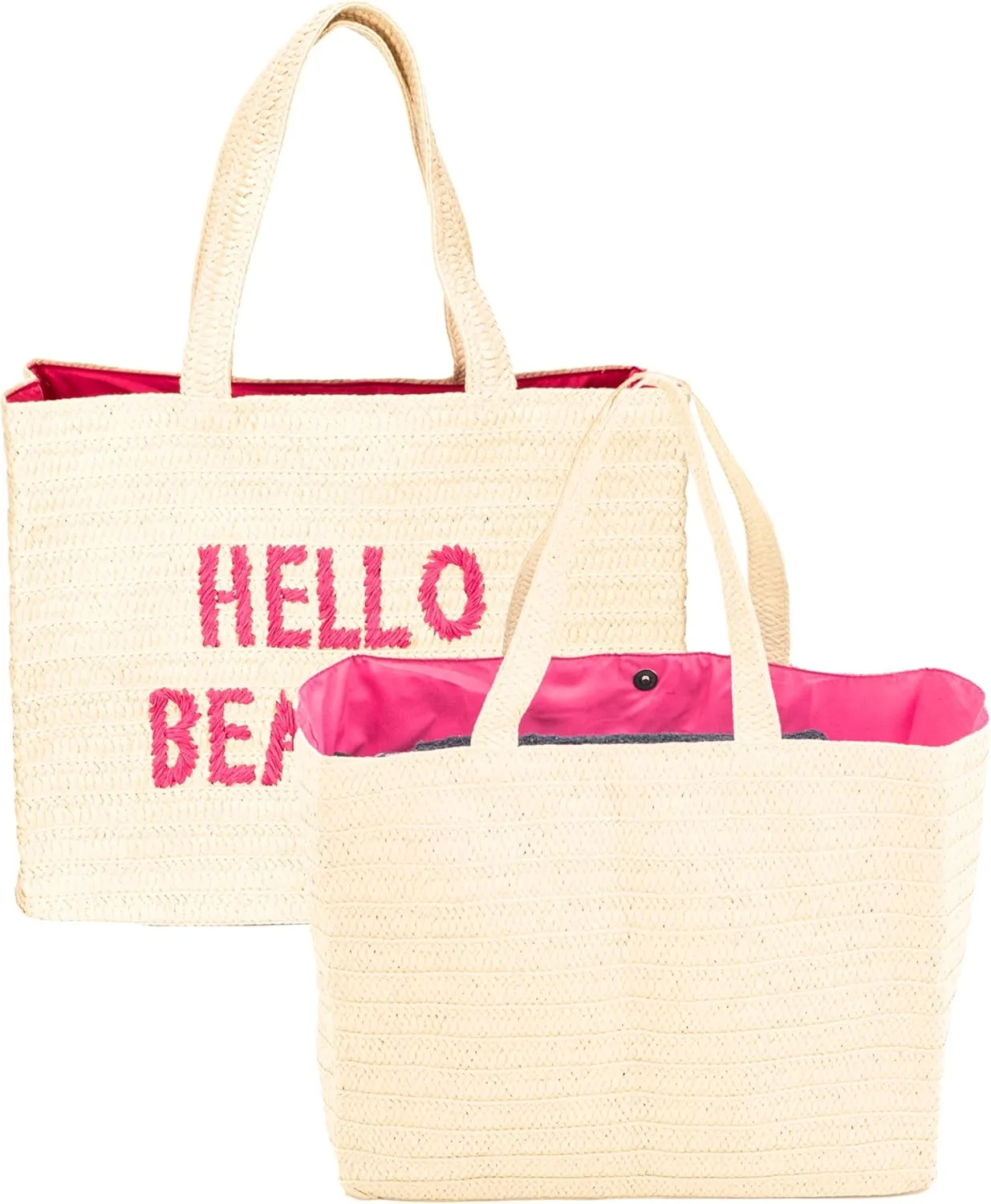 A Packable Beach Bag | The Straw Beach Tote Bag of 2025 | Beach Bags for Women Vacation | Large Beach Bag