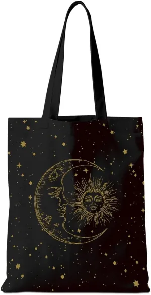 Aesthetic Tote Bag Funny Nature Lovers Weekender Bag Music Lover Reusable Grocery Bags for Travel Vacation Christmas