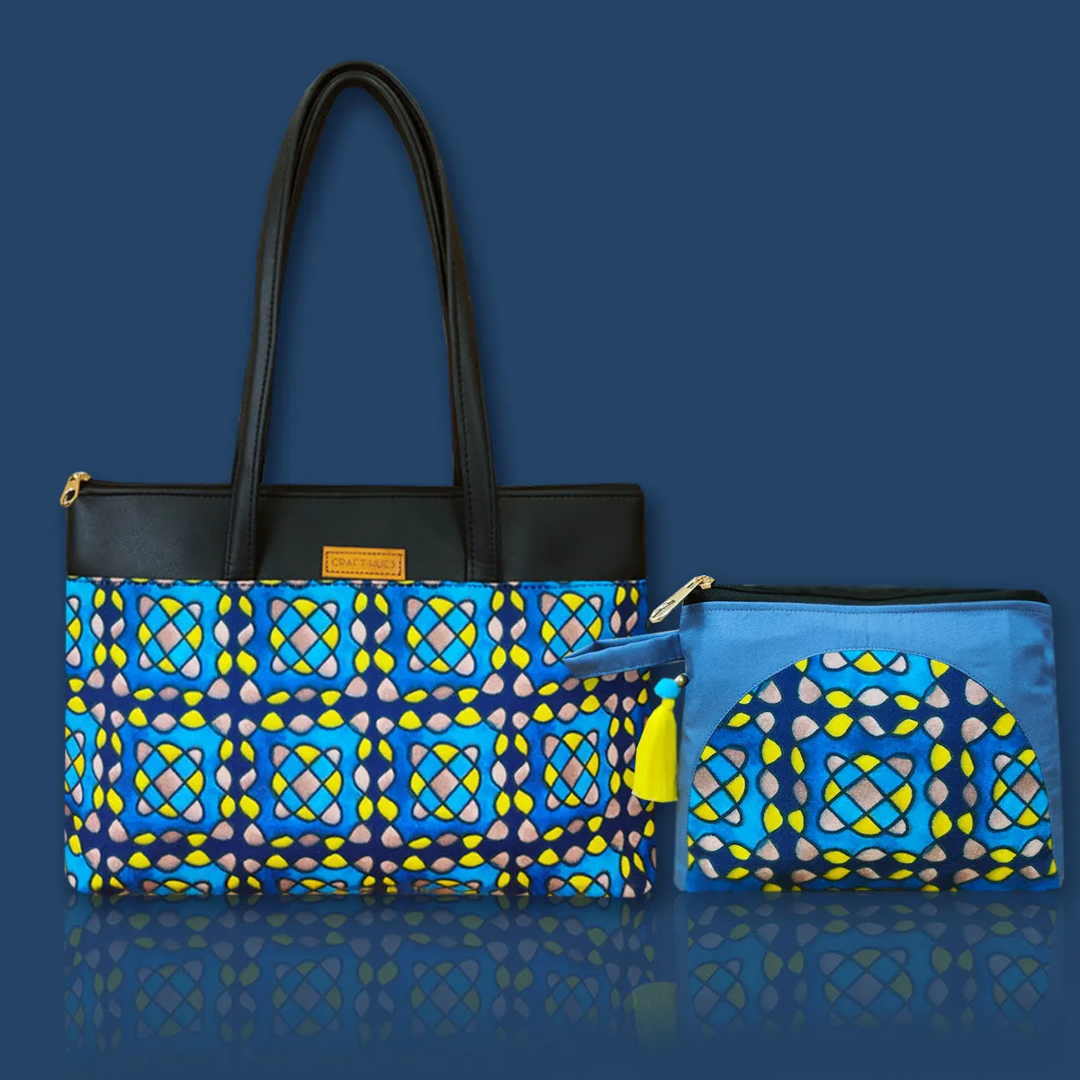 Aqua Kollam Tote/Pouch Combo