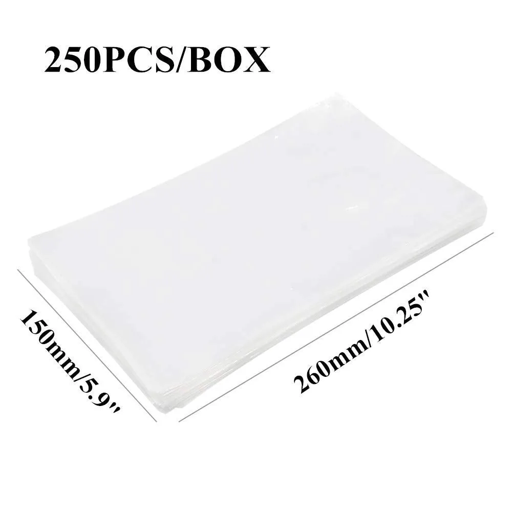 BISIBITA2 Tattoo Wash Bottle Bags Disposable Squeeze Bottle Cover Sleeves Tattoo Bottle Bags 250pcs (Clear)