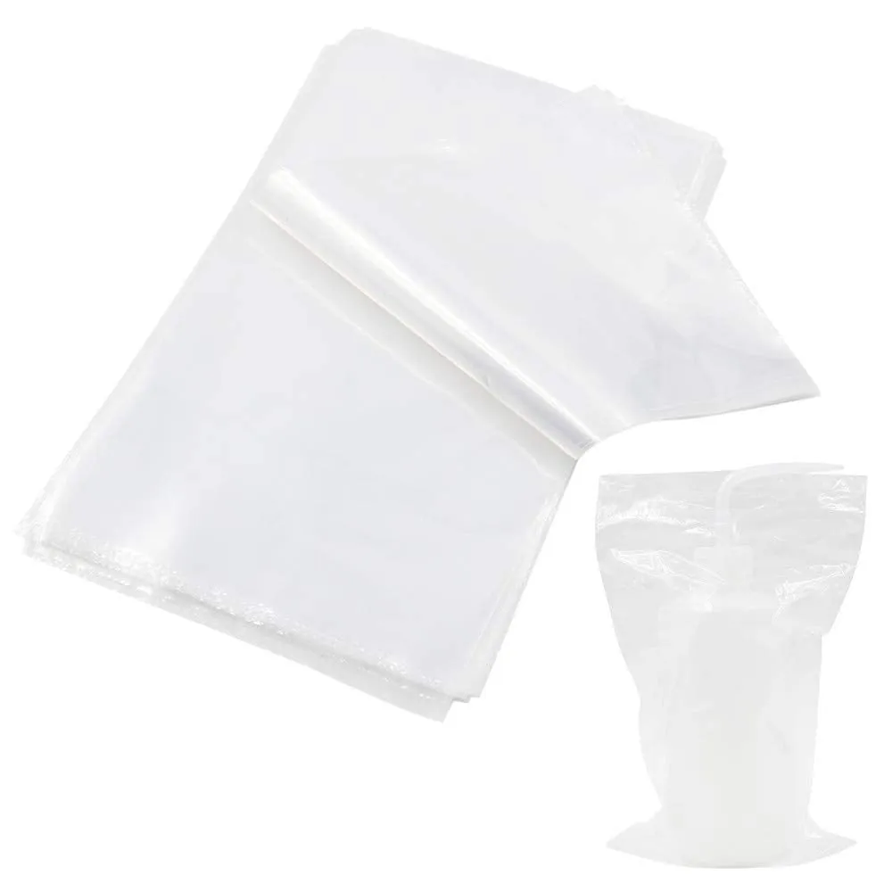 BISIBITA2 Tattoo Wash Bottle Bags Disposable Squeeze Bottle Cover Sleeves Tattoo Bottle Bags 250pcs (Clear)