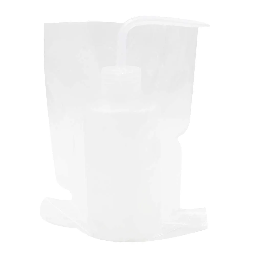BISIBITA2 Tattoo Wash Bottle Bags Disposable Squeeze Bottle Cover Sleeves Tattoo Bottle Bags 250pcs (Clear)