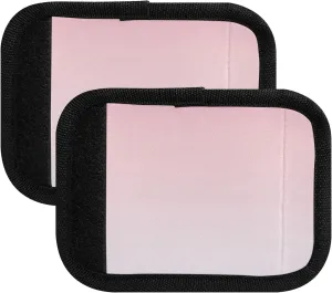 Blush Pink Alice Blue Gradient  Luggage Handle Wrap Cute Suitcase Tags Identifiers Handle Cover Colorful Luggage Tags Unique Marker, 2 Pack