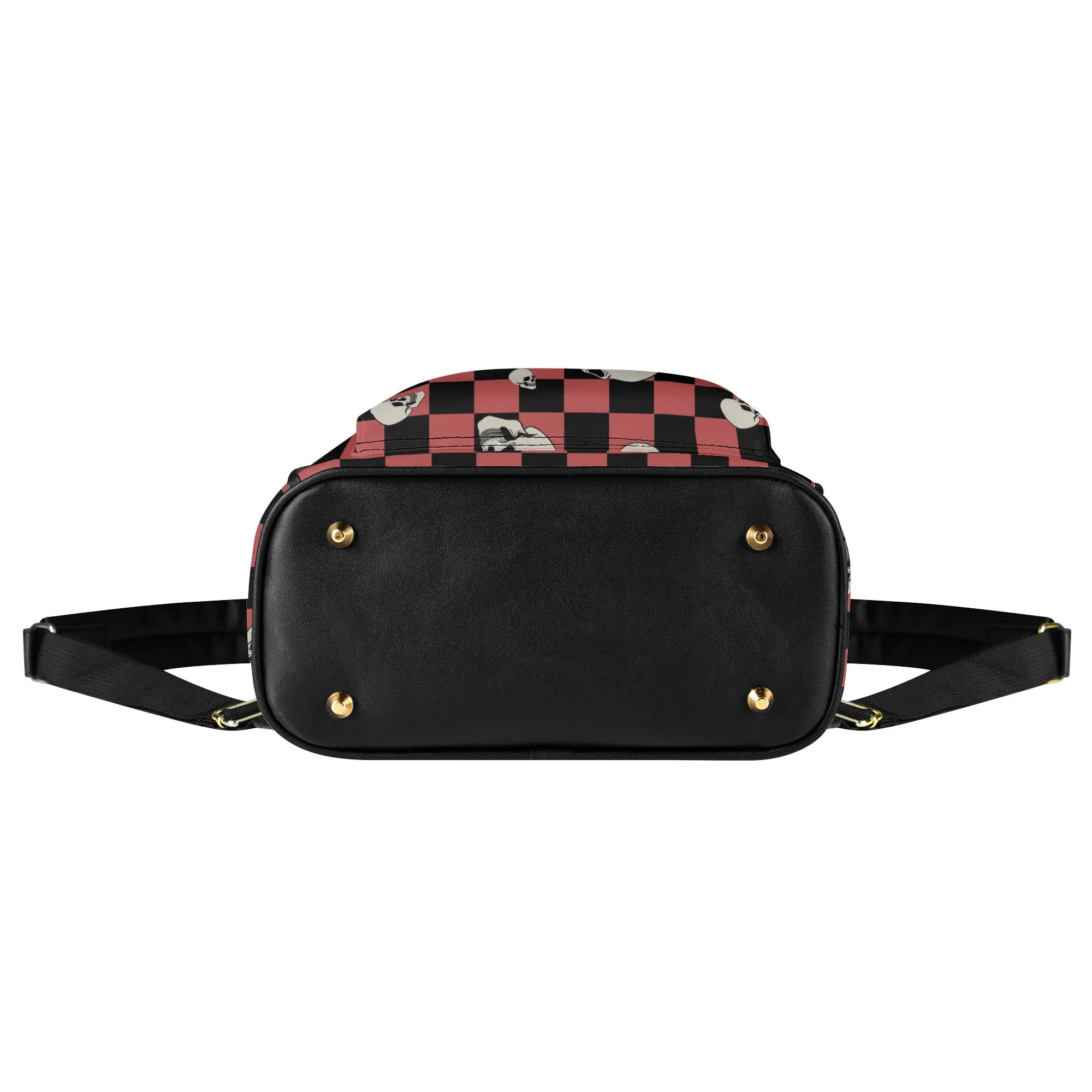 Checkers And Skull Heads Casual Backpack