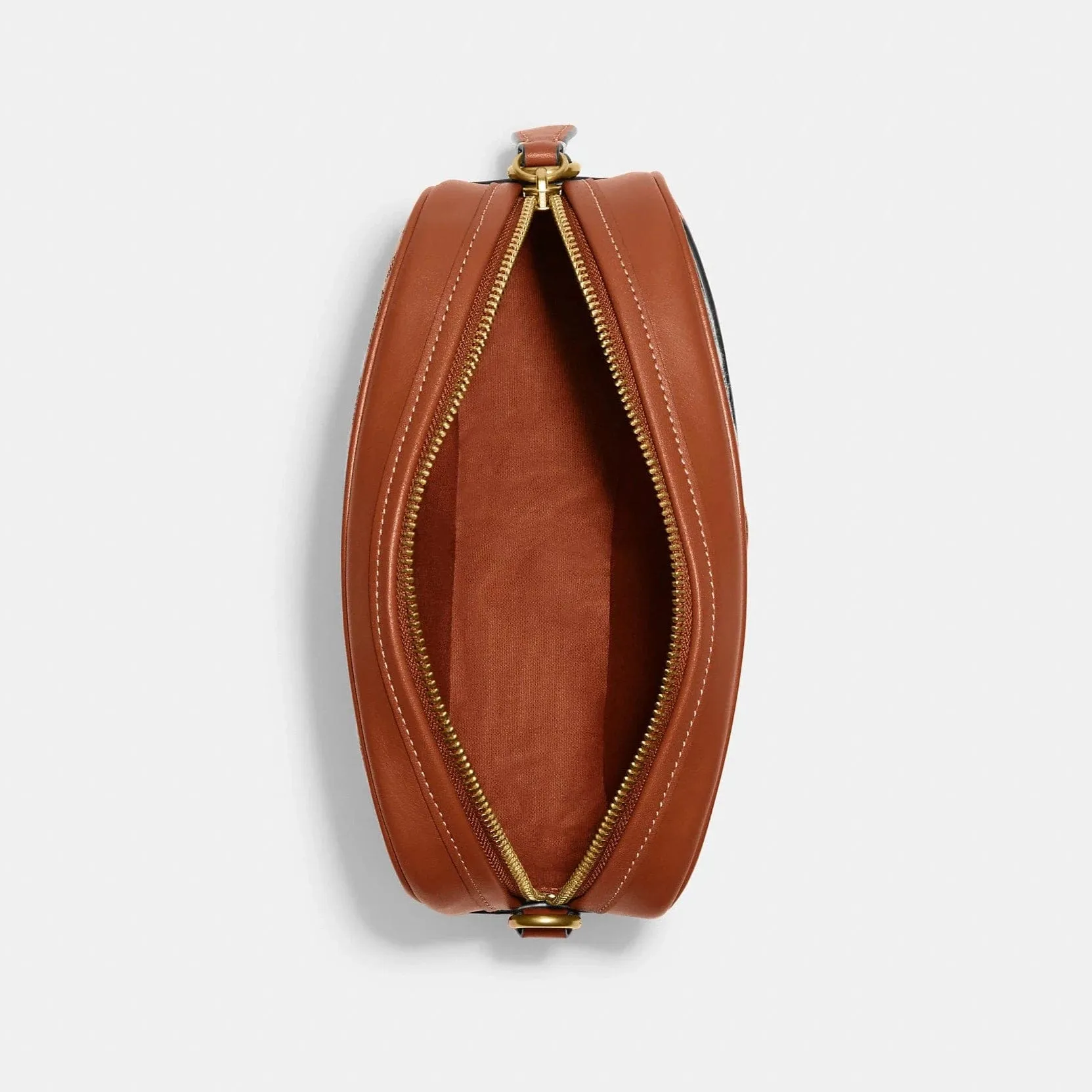 Coach Camera Bag In Signature Textile Jacquard Brass/Cocoa Burnished Amb