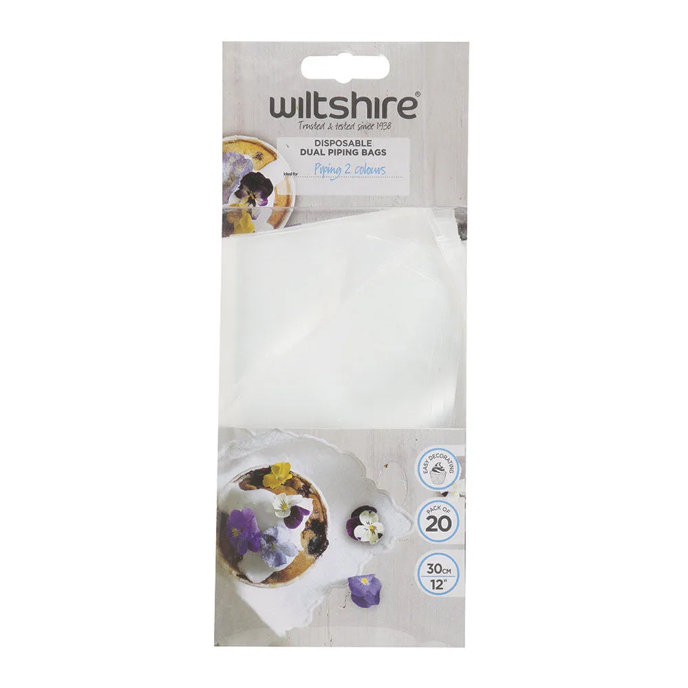 Disposable Dual Piping Bags Pack of 20