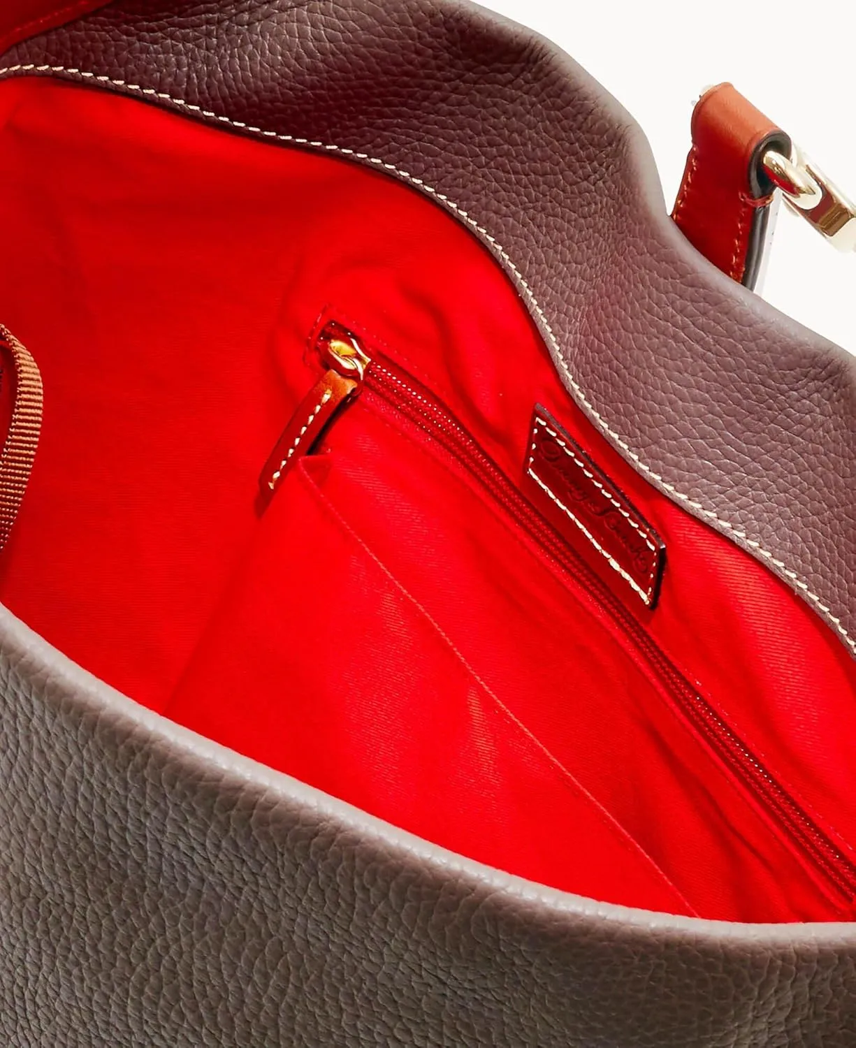 Dooney & Bourke Handbag & Wallet Set, Pebble Grain Leather Logo Lock Shoulder Bag and Coin Purse for Women