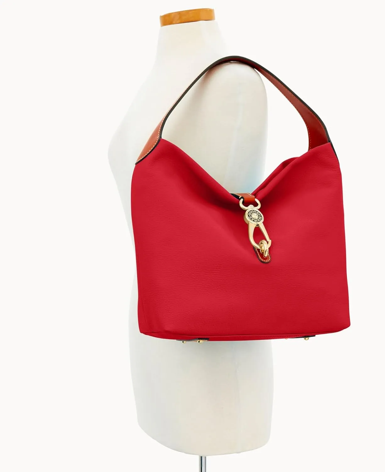 Dooney & Bourke Handbag & Wallet Set, Pebble Grain Leather Logo Lock Shoulder Bag and Coin Purse for Women
