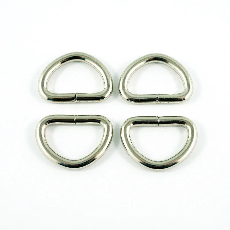 Emmaline 1/2" D-Rings - Set of Four Nickel
