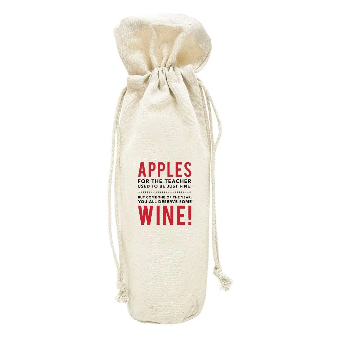 Funny Teacher Gifts Canvas Wine Bag