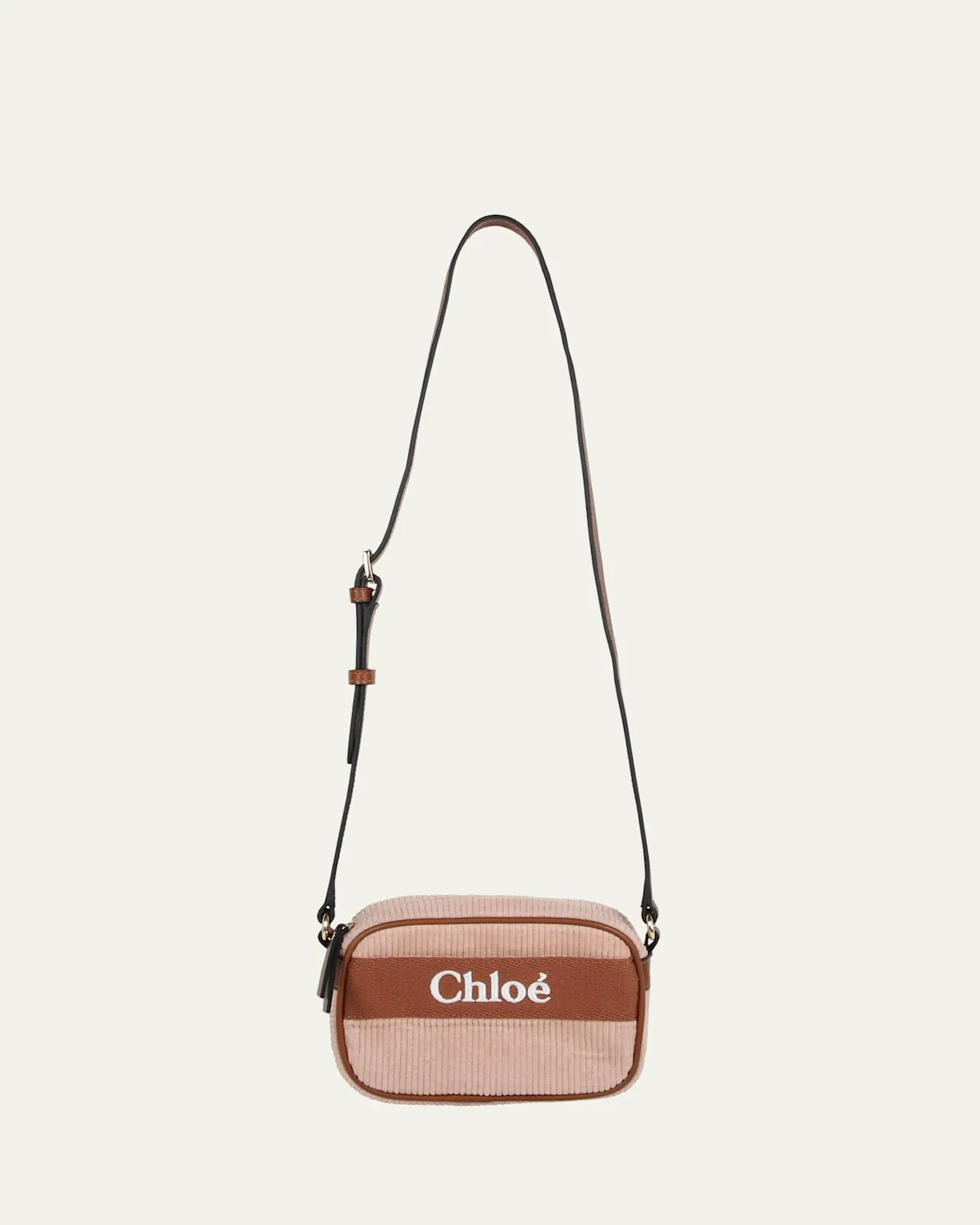 Girl's Faux Shearling Logo Crossbody Bag