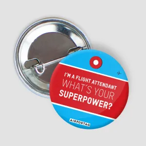 I'm a Flight Attendant - Button