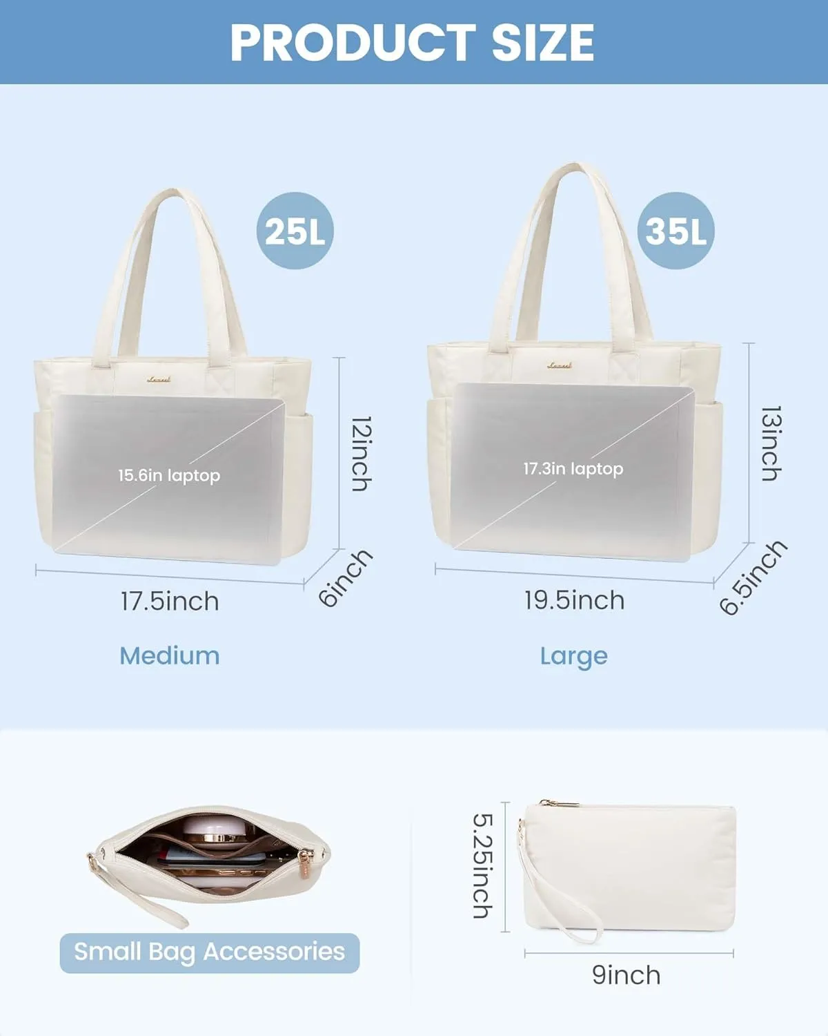 LOVEVOOK Tote Travel Bag for Women, Puffer Work Handbag with Zipper for Teacher Nurse, Quilted Laptop Shoulder Gym Bag Cute