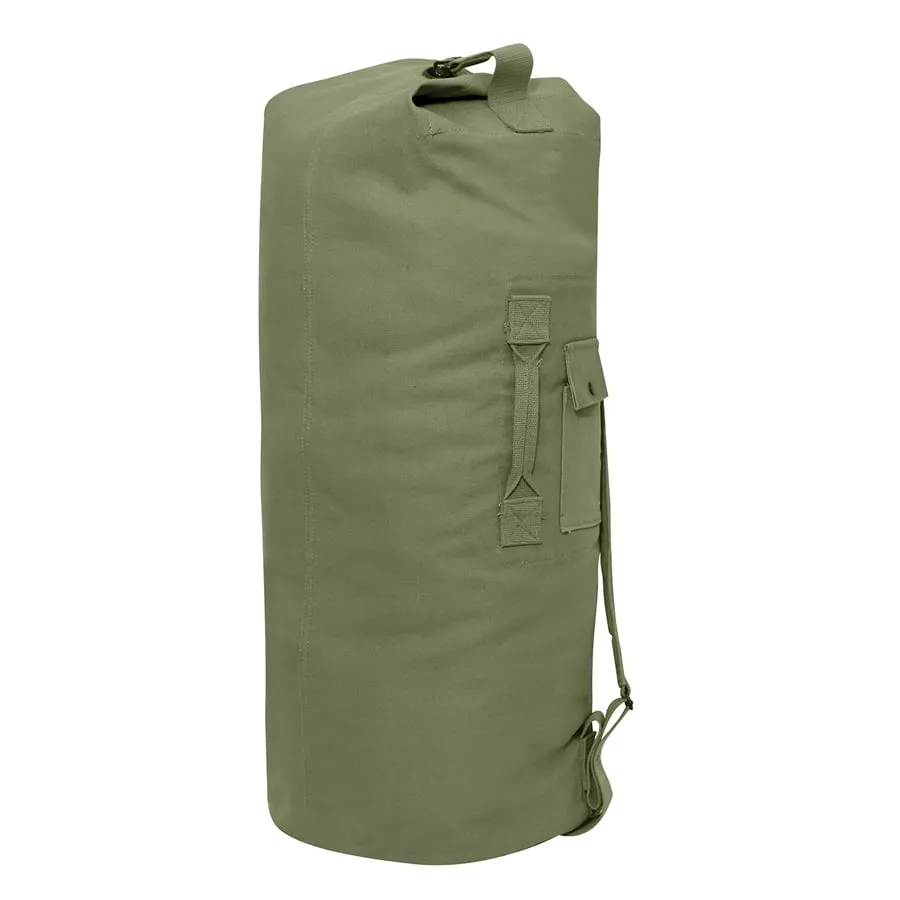 Milspec G.I. Style Canvas Double Strap Duffle Bag 89.6L - Olive Drab