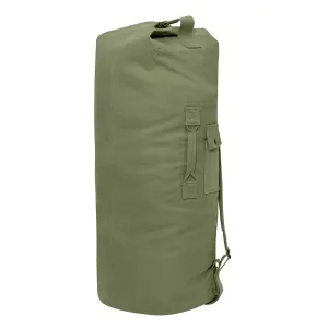 Milspec G.I. Style Canvas Double Strap Duffle Bag 89.6L - Olive Drab