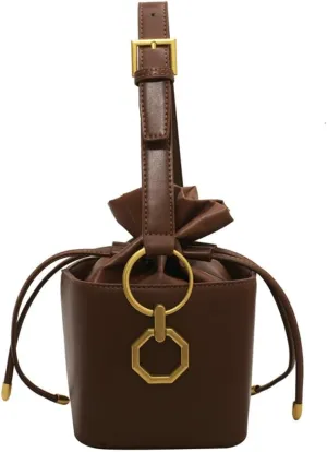 Mini Crossbody Bags For Women Small Bucket Bag For Work Casual Vegan Leather Shoulder Bag Fashion Satchel Purse Handbag 2025