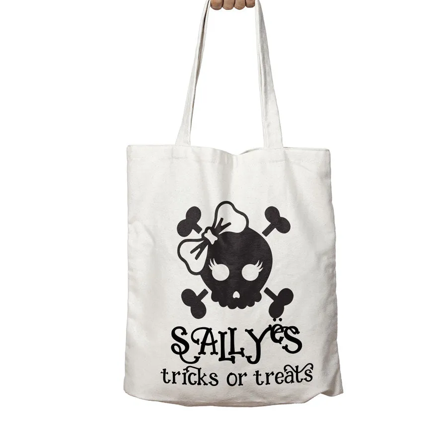 Personalised Halloween Tote Bag Tricks Or Treats