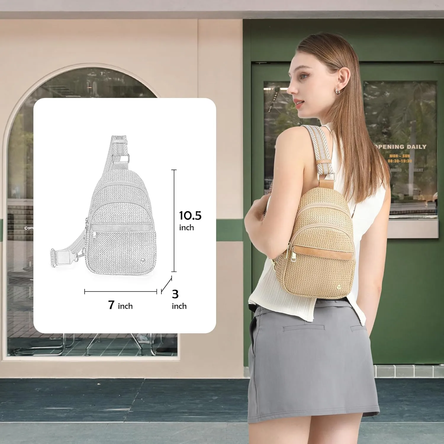 RFID Straw Summer Purses for Women 2025 Woven Sling Bag Fanny Packs Cross body for Everyday Beach Travel Vacation Essentials