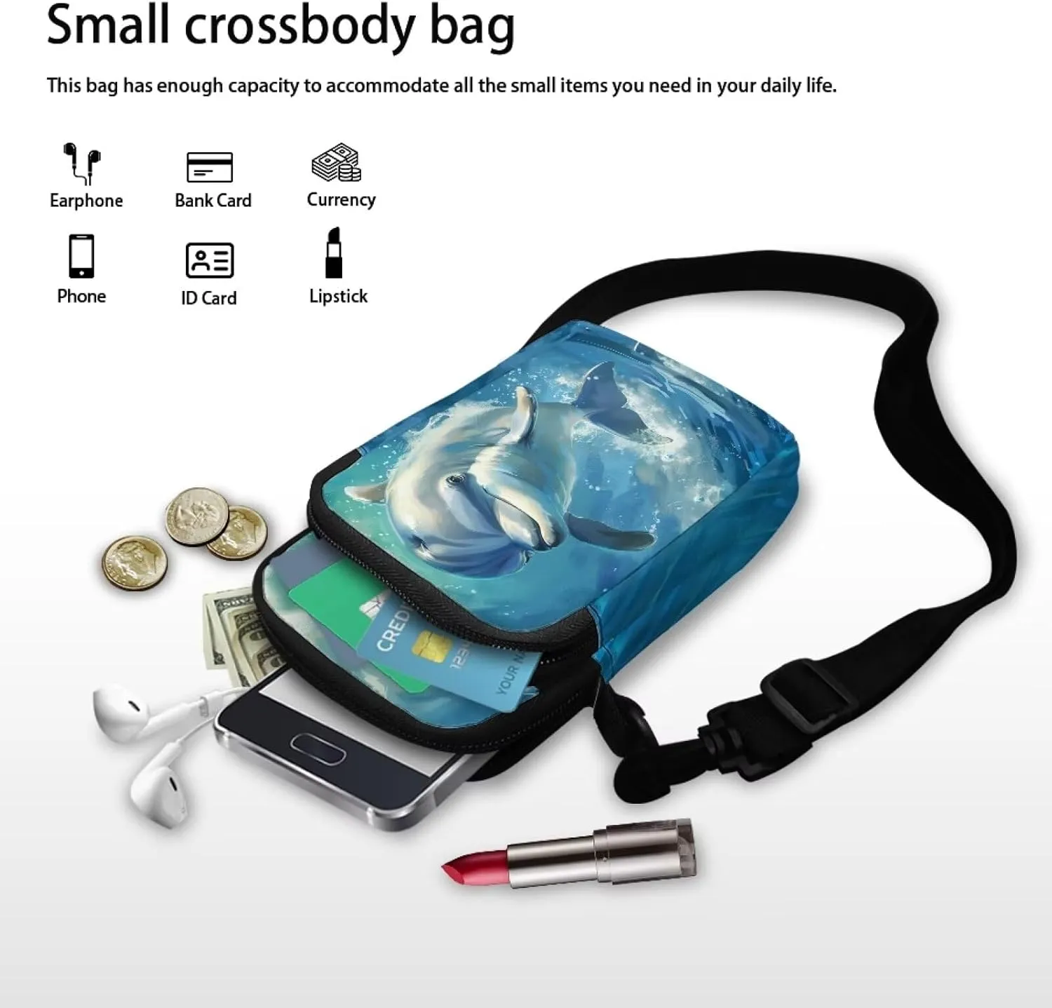 Small Crossbody Bags Purses for Women Crossbody Handbags Cell Phone Wallet Travel Purse Shoulder Bag