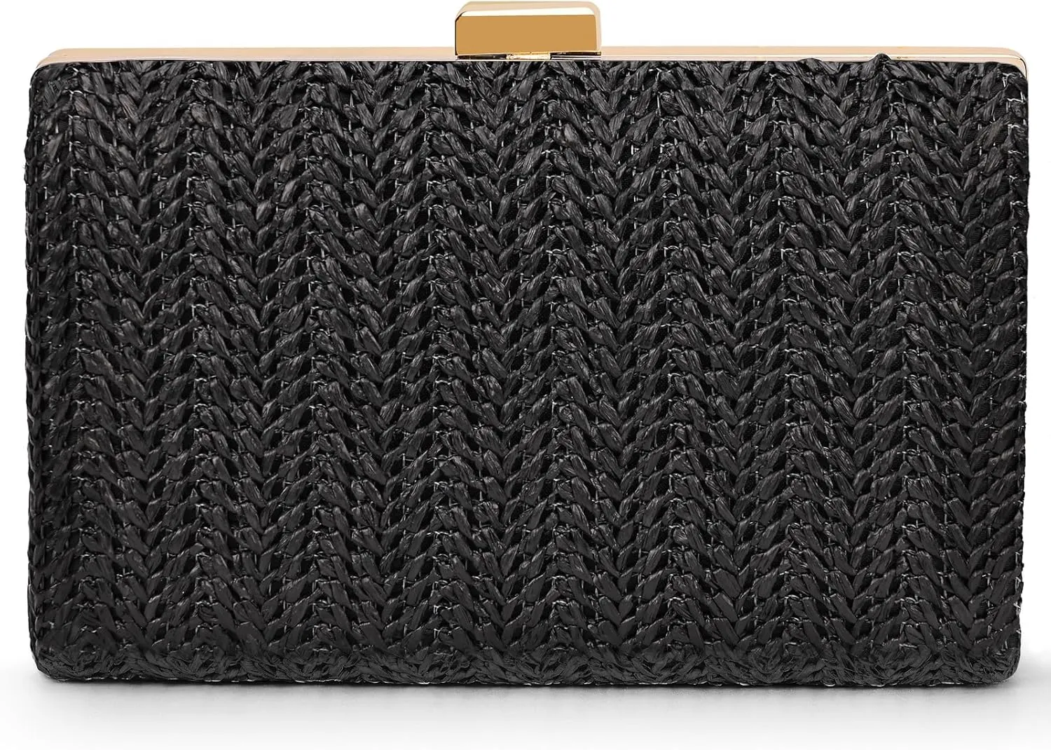 Straw Clutch for Women - Beach Vacation Raffia Bag, Trends Cute Purse, Beach Bag