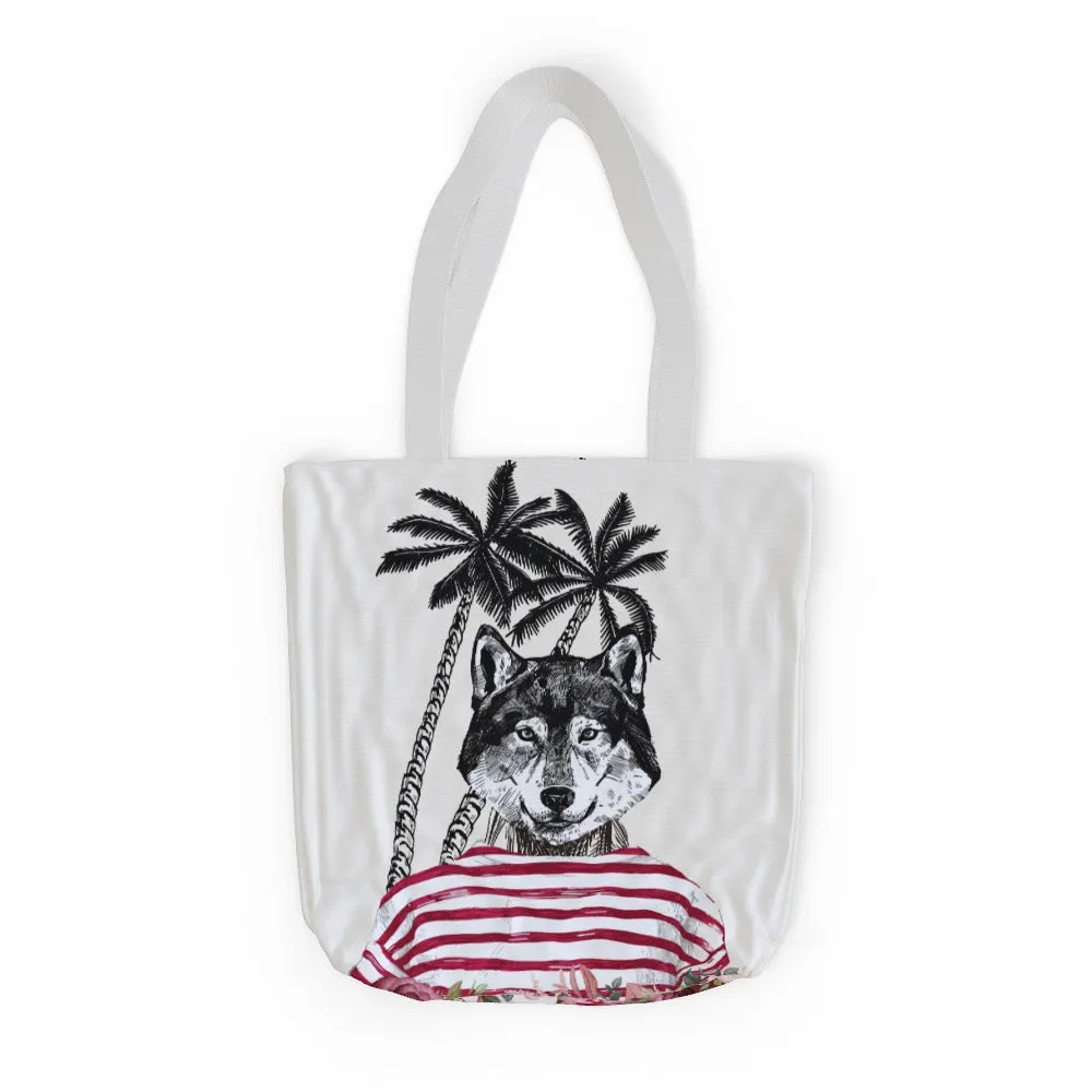 Tote Bag - To Cool For School Wolf