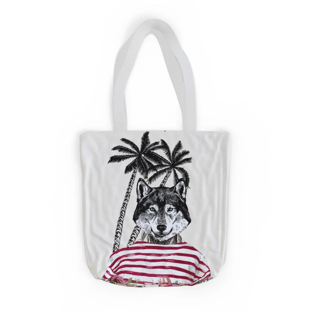 Tote Bag - To Cool For School Wolf