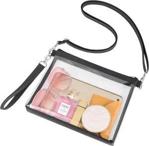 USPECLARE Clear Crossbody Purse Bag Stadium Approved Clear Tote Bag for Work Concert Sports