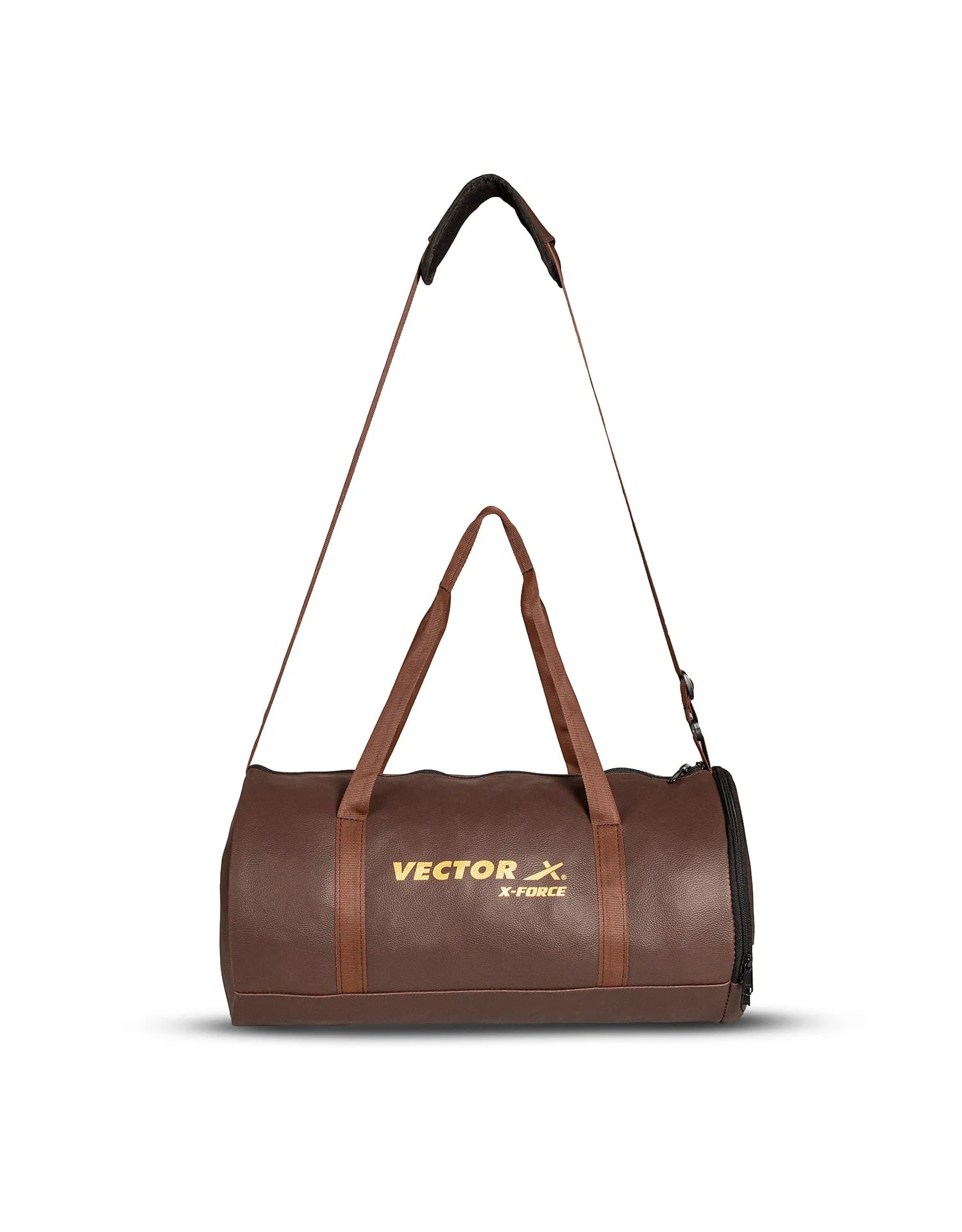 VECTOR X 25 L X-Force Gym Bag II Shoulder bag II Duffel Bag II Sports Bag for Men and Women (Brown) 25 L