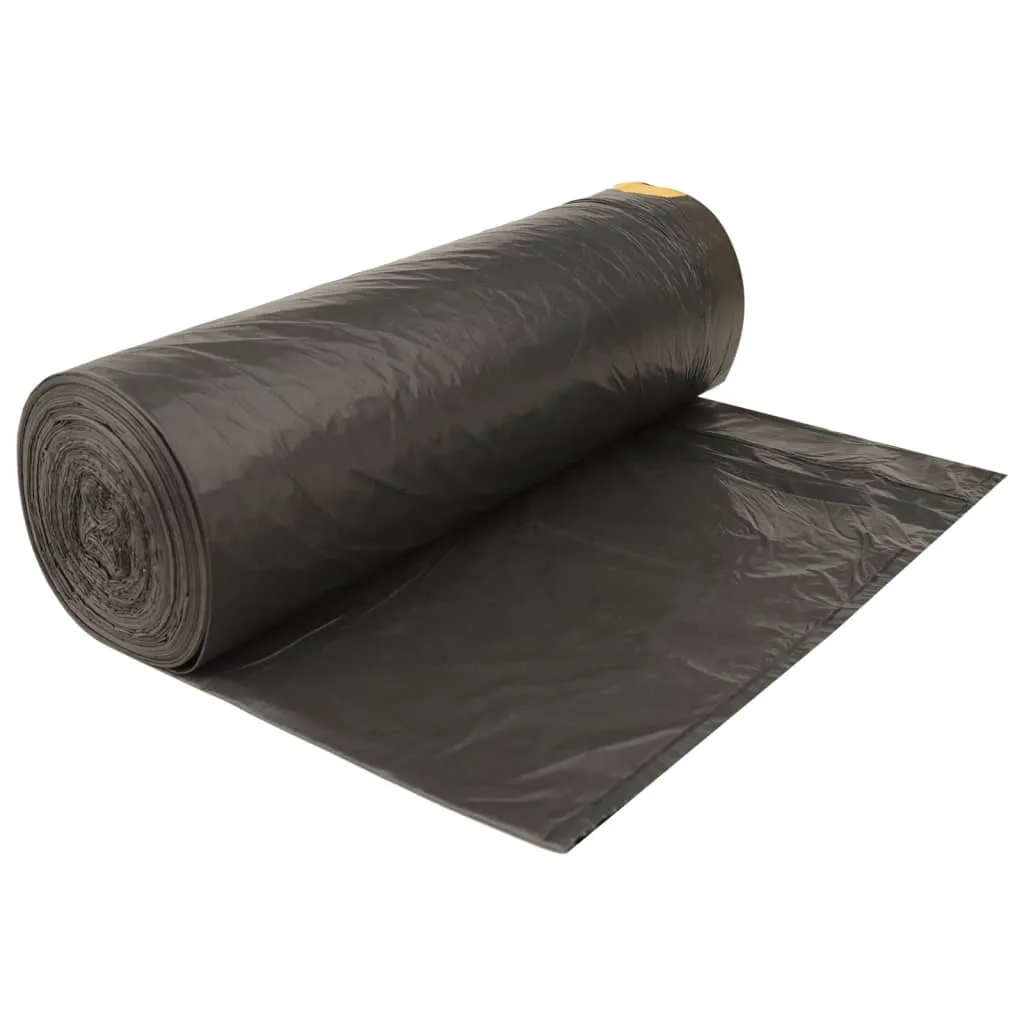 vidaXL Bin Bags with Drawstrings 150 pcs Black 240 L