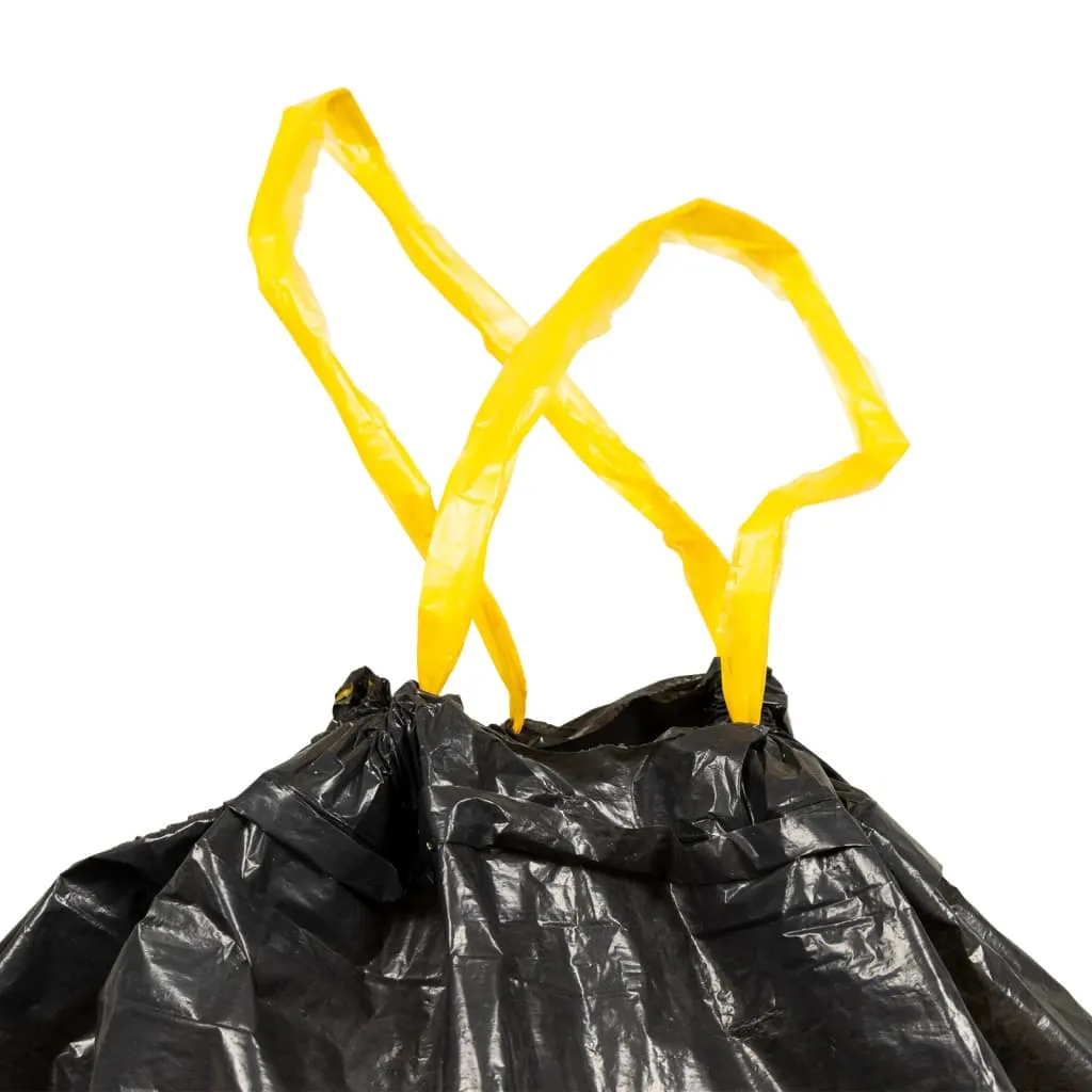 vidaXL Bin Bags with Drawstrings 150 pcs Black 240 L
