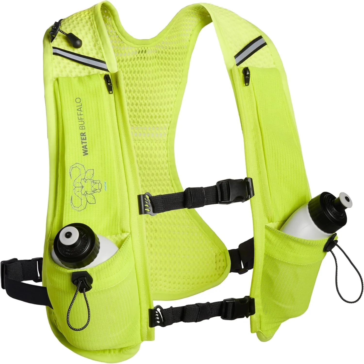 Water Buffalo Hydration Running Vest - Quiver Hydration Vest - Running Hydration Vest with Dual Water Bottles - Lightweight Water Backpack for Running,
